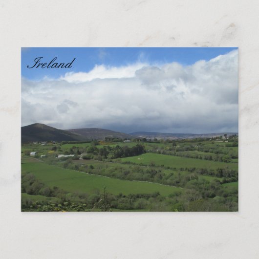 Ierland Platteland Briefkaart Vakantie Afbeelding (Voorkant)