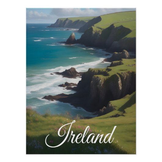Ierland Platteland Reisposter Perfect Poster (Voorkant)