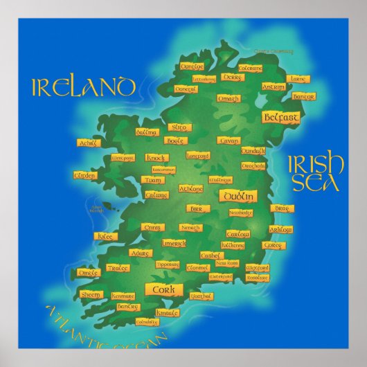Ierland Poster (Voorkant)