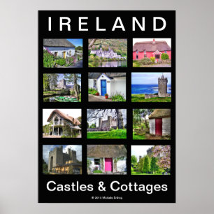 IERLAND Poster Castles & Cottages