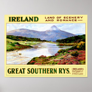 Ierland Poster herstelde Vintage Travel