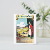 Ierland Poster herstelde Vintage Travel Briefkaart (Staand voorkant)