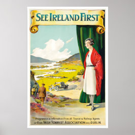 Ierland Poster Ierse Kunst Reisprint