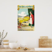 Ierland Poster Ierse Kunst Reisprint (Keuken)