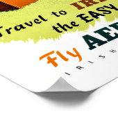 Ierland - Poster voor reisreizen teruggezet (Hoek)