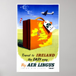 Ierland - Poster voor reisreizen teruggezet