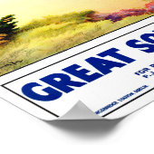 Ierland - Poster voor reisreizen teruggezet (Hoek)