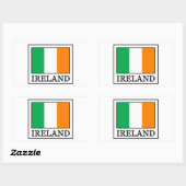 Ierland Rechthoekige Sticker (Vel)