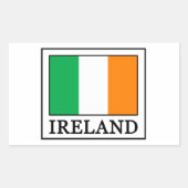 Ierland Rechthoekige Sticker (Voorkant)