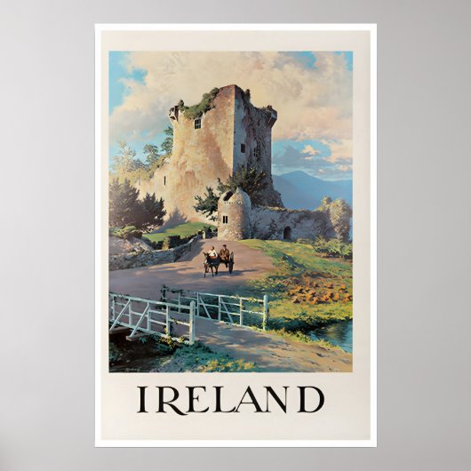 Ierland Reisposter Ierse Kunstprint Poster (Voorkant)