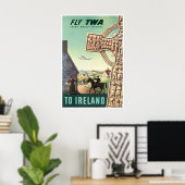 Ierland Reisposter TWA Print Iers Ar (Thuiskantoor)