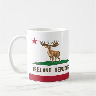 Ierland Republiek Iers Elk Flag Giant Deer Koffiemok