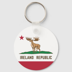 Ierland Republiek Iers Elk Flag Giant Deer Sleutelhanger