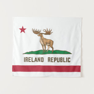 Ierland Republiek Iers Elk Flag Giant Deer Wandkleed