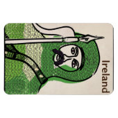 Ierland ridder vintage reisposter magneet (Horizontaal)