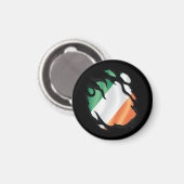 Ierland Ripped Flag Magneet (Voorkant / Achterkant)