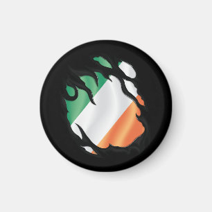Ierland Ripped Flag Magneet