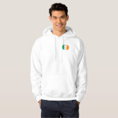 Ierland Rits Hoodie - Ovale Vlag (Voorkant volledig)