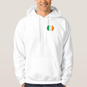 Ierland Rits Hoodie - Ovale Vlag