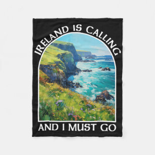 Ierland roept en ik moet gaan St. Patrick's Day Fleece Deken