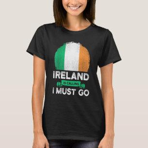 Ierland Roept Ik Moet Gaan Ierse Erfenis Wortels T-shirt
