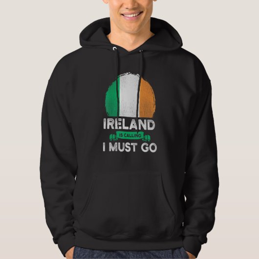 Ierland Roept Ik Moet Gaan Ierse Erfgoed Wortels Hoodie (Voorkant)