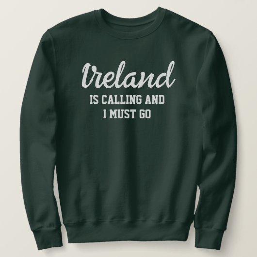 Ierland roept me op weg te gaan trui (Design voorkant)
