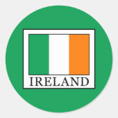 Ierland Ronde Sticker (Voorkant)
