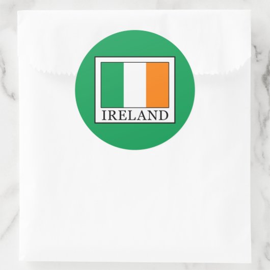 Ierland Ronde Sticker (Tas)
