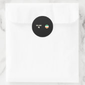 Ierland ronde sticker (Tas)