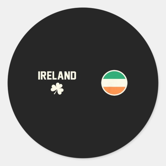 Ierland ronde sticker (Voorkant)