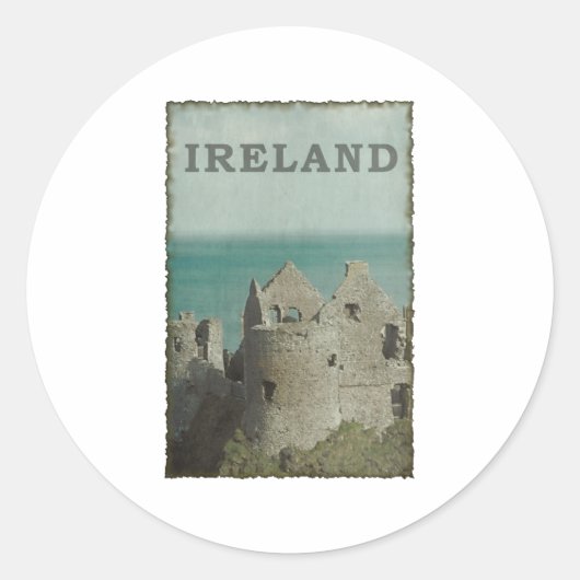  Ierland Ronde Sticker (Voorkant)