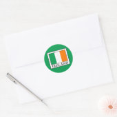 Ierland Ronde Sticker (Envelop)