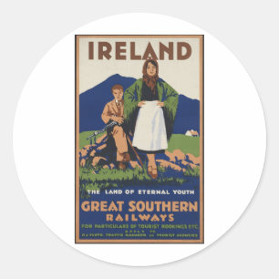 Ierland Ronde Sticker