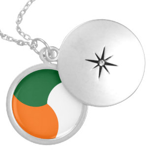 Ierland rondel land vlag symbool militair leger locket ketting