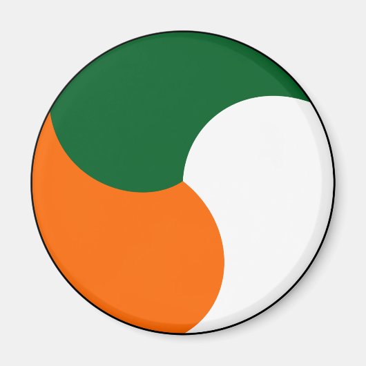 Ierland rondel land vlag symbool militair leger magneet (Voorkant)
