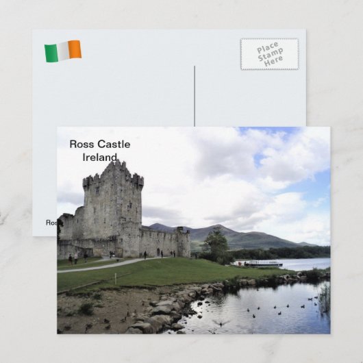 Ierland, Ross Castle, Killarney, Kerry (a) Briefkaart (Voorkant / Achterkant)