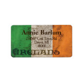 Ierland rustieke vlag retour adres labels (Voorkant)