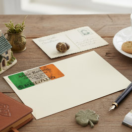 Ierland rustieke vlag retour adres labels