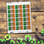 Ierland rustieke vlag retour adres labels