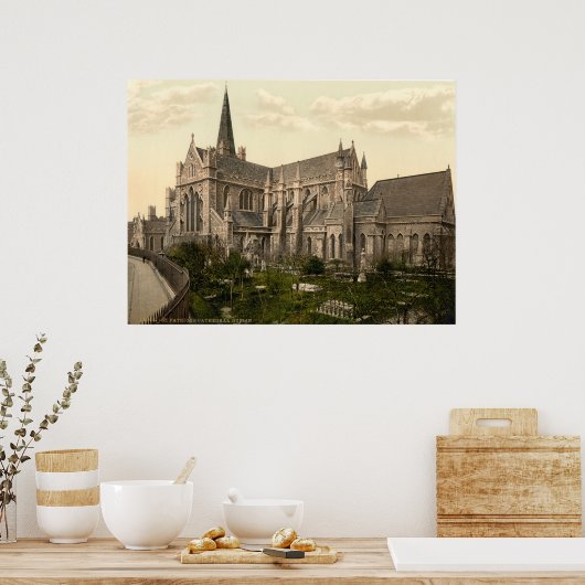  Ierland, Saint Patrick's Cathedral Dublin Poster (Keuken)