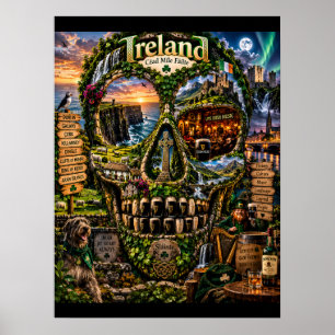 Ierland Schedel Art Print State of Mind