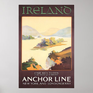 Ierland Schilderij Ierse Decoratie Reis Poster Kun