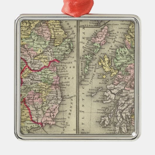 Ierland, Schotland Metalen Ornament (Voorkant)