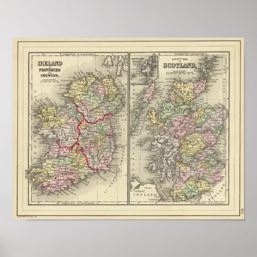 Ierland, Schotland Poster (Voorkant)