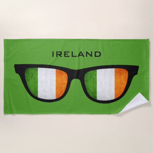 IERLAND Shades aangepaste badhanddoek (Voorkant)