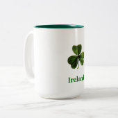 Ierland Shamrock - Coffee Mok (groot) (Voorkant links)
