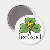 Ierland Shamrock en Harp Magneet (Voorkant / Achterkant)