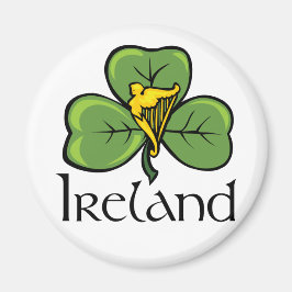 Ierland Shamrock en Harp Magneet