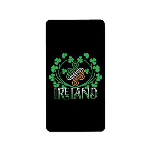IERLAND SHAMROCK ETIKET (Voorkant)